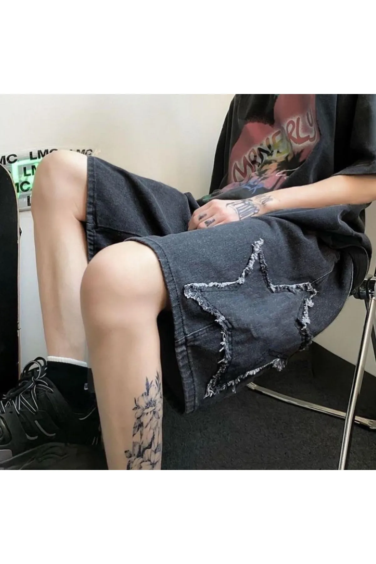 Star Streetwear Kot Kısa Şort