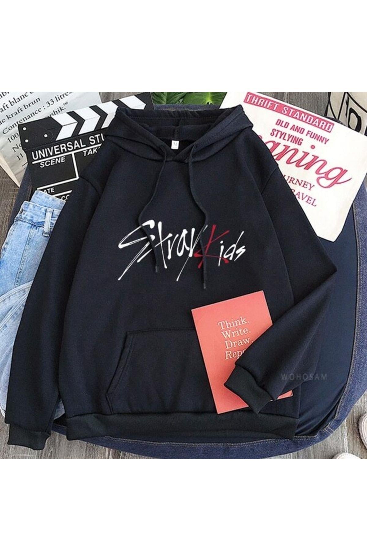 Stay Kids Detail Oversize Unisex Sweatshirt
