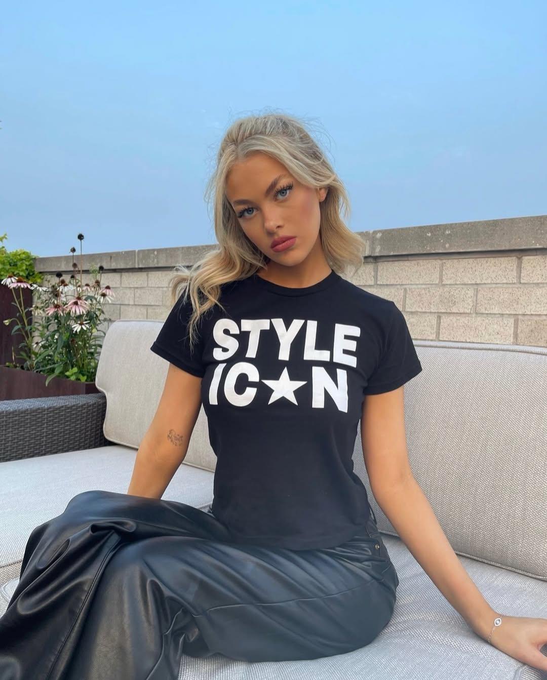 Style İcon Siyah Kemer Boy Crop