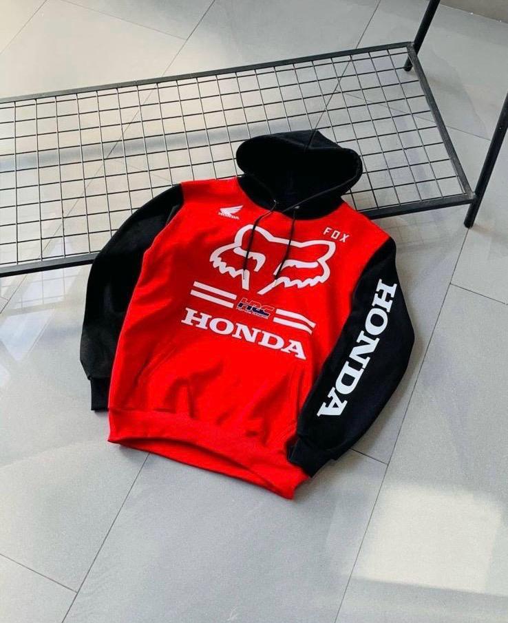 Unisex Oversize Honda Baskılı Sweatshirt