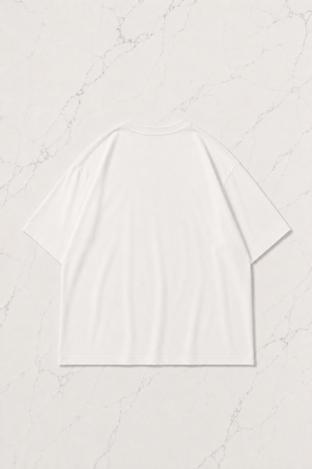 Vanwu Anime Detaylı Oversize Unisex Beyaz T-shirt