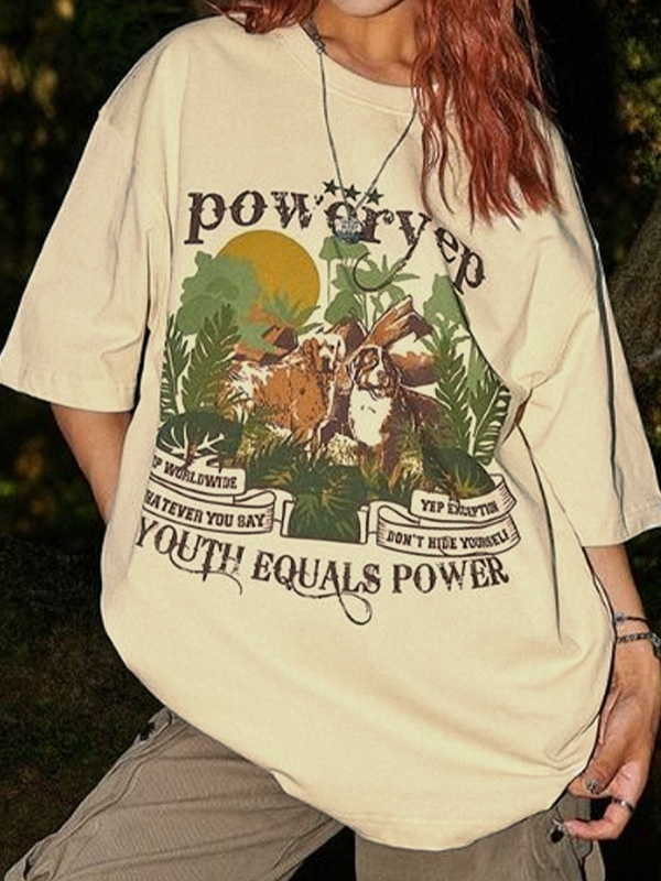 Vintage Dog Oversize Unisex T-shirt