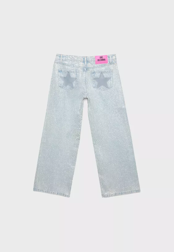 Viral Momyy Star Detail Baggy Jean