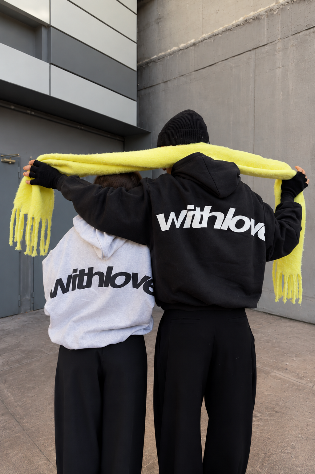 White And Black Withlove Sweatshirt