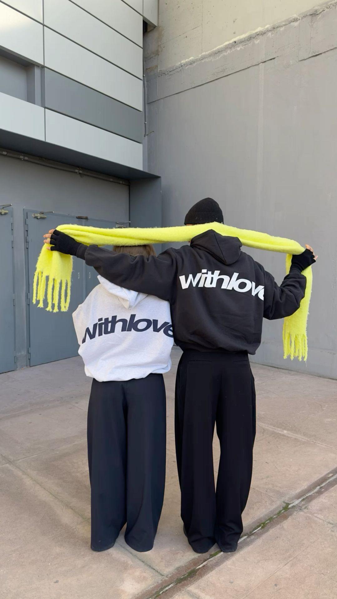 White And Black Withlove Sweatshirt