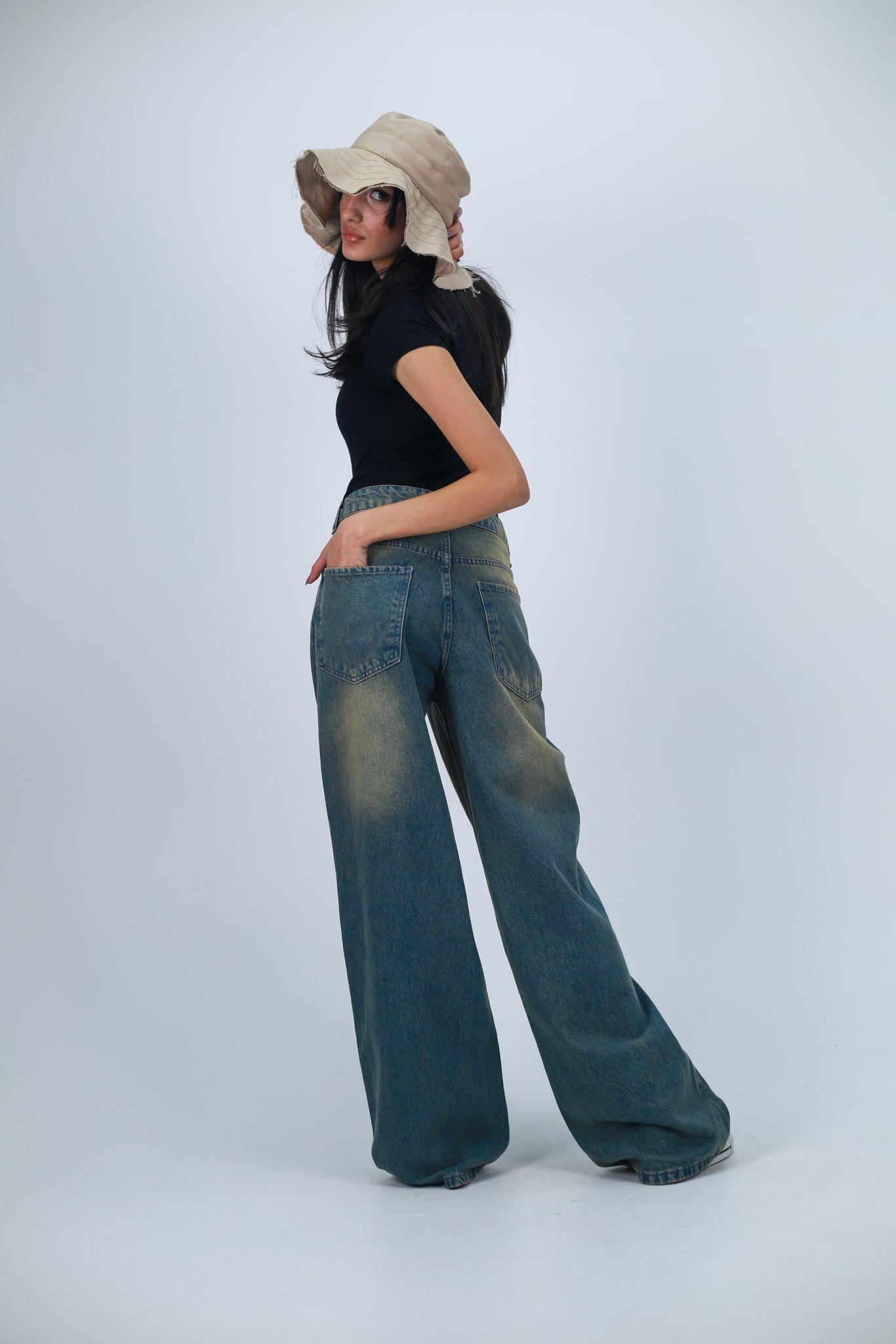 Y2k Extra Tint Baggy Unisex Yıkamalı Pantolon