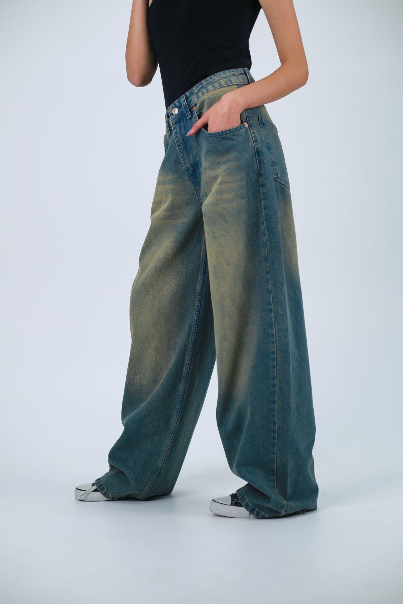 Y2k Extra Tint Baggy Unisex Yıkamalı Pantolon