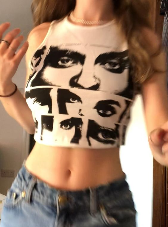 Y2k Inspo Detail Crop Tank