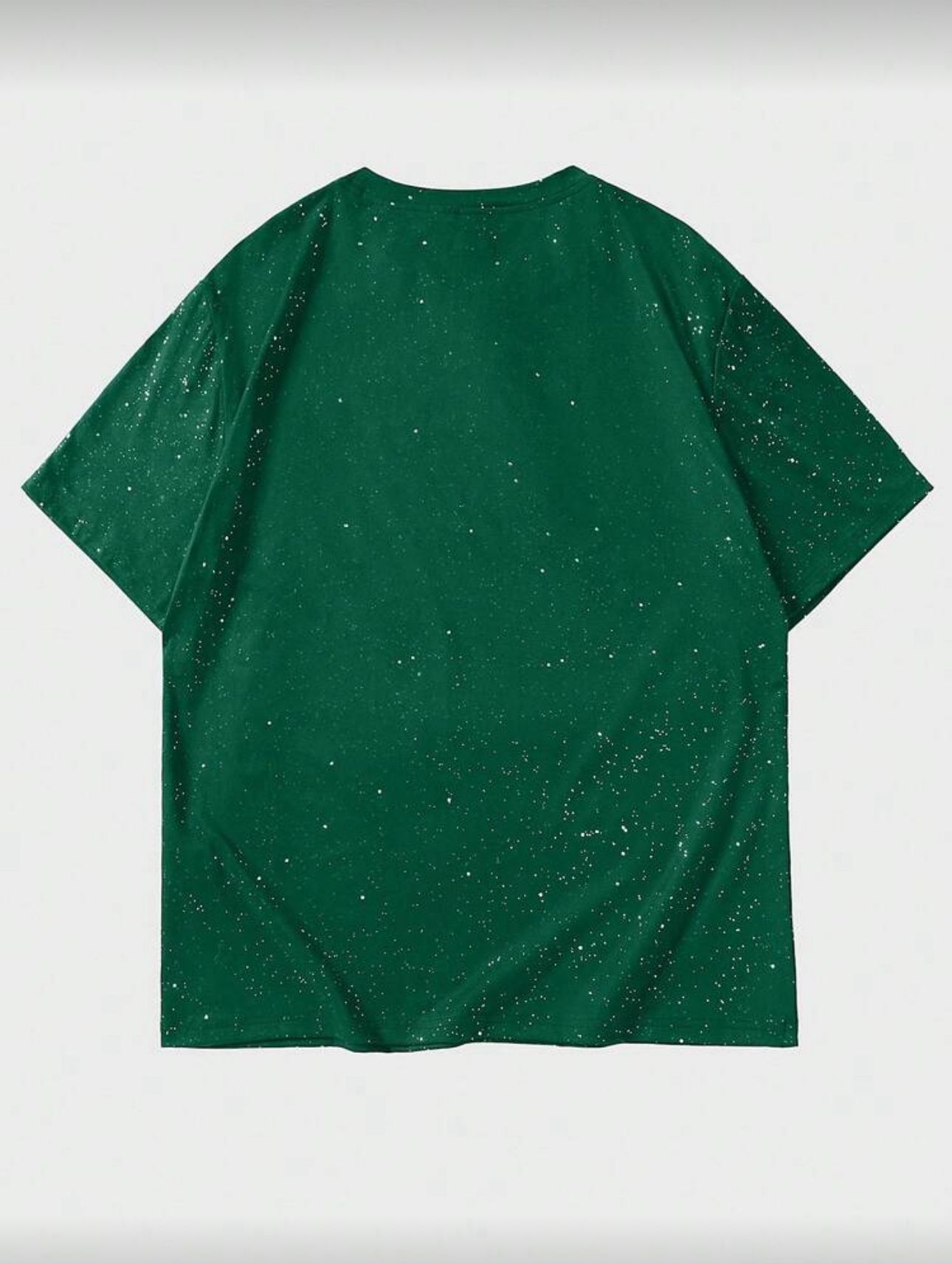 Zümrüt Shine Parıltılı Simli Oversize Unisex T-shirt