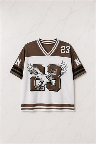 23 Kartal Kahverengi Jersey Unisex Jersey Forma