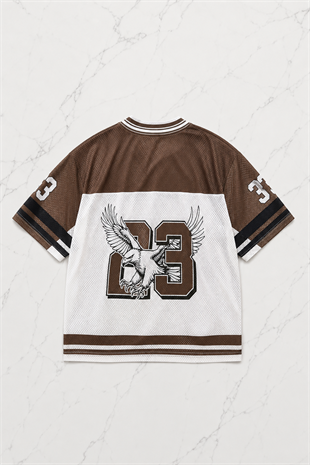 23 Kartal Kahverengi Jersey Unisex Jersey Forma