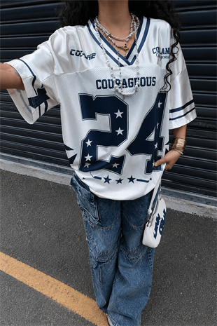 24 Blue Jersey Detail Unisex Jersey Forma