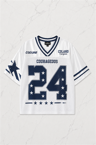24 Blue Jersey Detail Unisex Jersey Forma