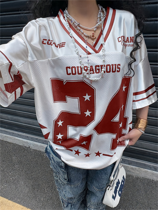 24 White Jersey Detail Unisex Jersey Forma