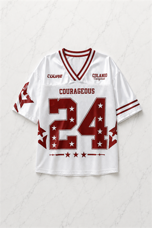 24 White Jersey Detail Unisex Jersey Forma