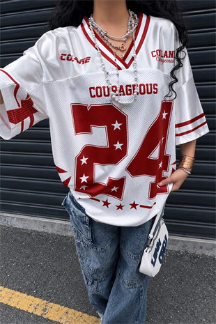 24 White Jersey Detail Unisex Jersey Forma