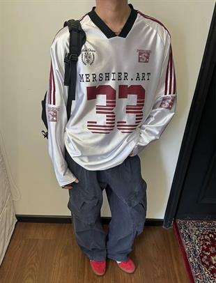 33 Mershier Vintage Beyaz T-shirt