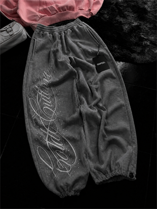 Angel Taşlı Baggy Unisex Eşofman Altı