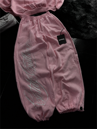 Angel Taşlı Baggy Unisex Eşofman Altı