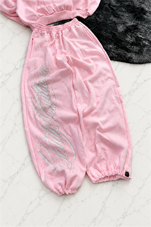 Angel Taşlı Baggy Unisex Eşofman Takımı