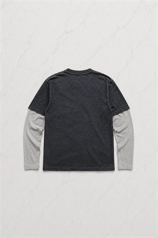 Antrasit Skull Motifli Beyaz Unisex Sweatshirt