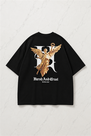 Archangel Sculpture Detaylı Oversize Unisex T-shirt