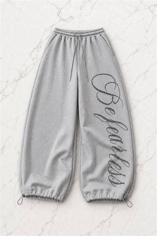 Baddie Detaylı Baggy Unisex Eşofman Altı