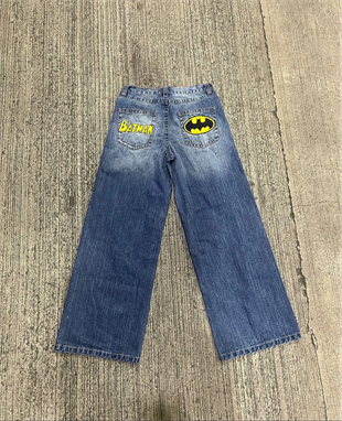 Batman - Spider-Man Detail Baggy Unisex Jean