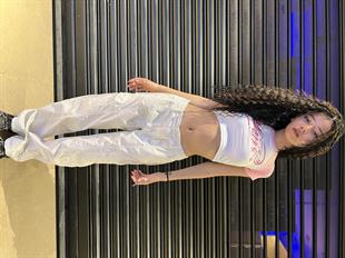 Beyaz Tech Baggy Ayarlanabilir Lastikli Pantolon