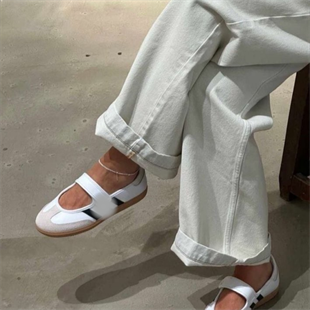 Beyaz Urban Retro Strap Sneaker