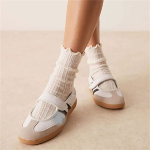 Beyaz Urban Retro Strap Sneaker
