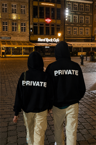 Black Sırt Private Sweatshirt