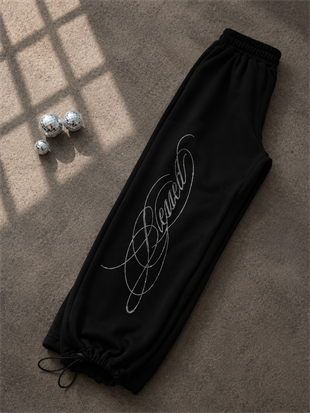 Blessed Taş Baskılı Baggy Unisex Eşofman Altı