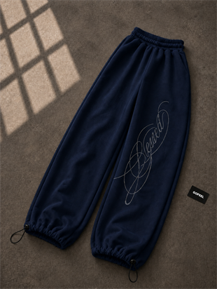 Blessed Taş Baskılı Baggy Unisex Eşofman Altı