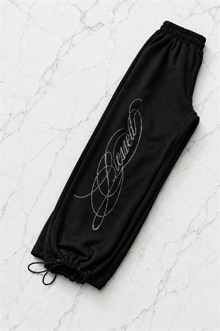 Blessed Taş Baskılı Baggy Unisex Eşofman Altı