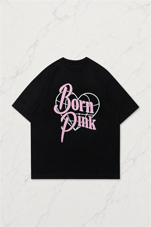 Born Pink Detail Oversize Unisex T-shirt