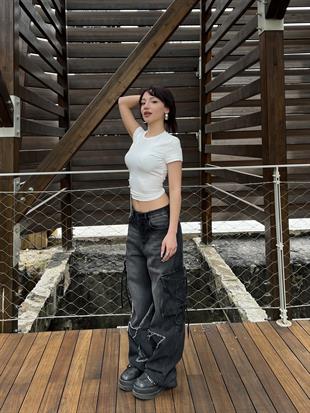 Classic White Sandy Tam Boy Crop