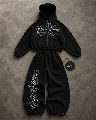 Dark Moon Baggy Kalıp Unisex Eşofman Takımı