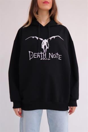 Death Note Detail Oversize Unisex Sweatshirt