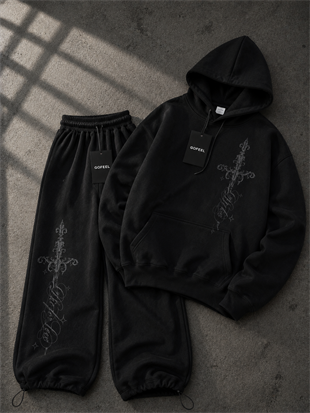 Defeat Baggy Kalıp Unisex Eşofman Takımı