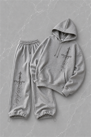 Defeat Baggy Kalıp Unisex Eşofman Takımı