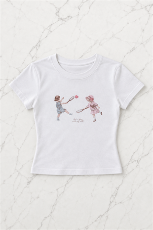 Dont Play My Friend Detail Crop Top