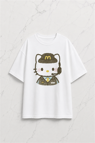 (Erkek) Mc Kitty Oversize Unisex T-shirt