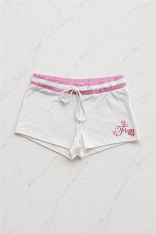 Flora Pembe Şort T-shirt Takım