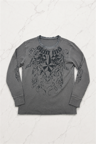 Füme Skin Ind Skull Gotik Unisex Sweatshirt