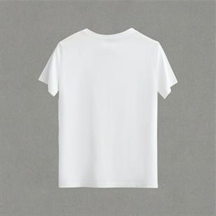 Girlfriend Baskılı Beyaz Unisex Oversize T-shirt