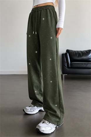 Glow Simli Baggy Unisex Eşofman Altı