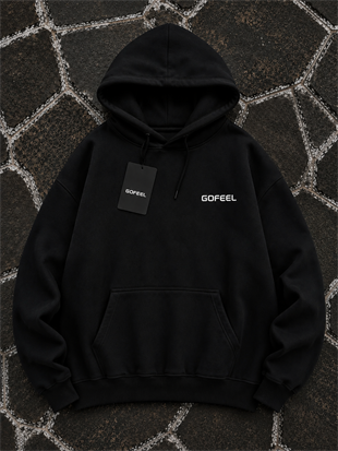 Gofeel Baskılı Premium Oversize Unisex Hoodie