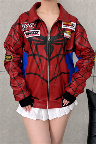 Gofeel Spider Jacket - Kırmızı