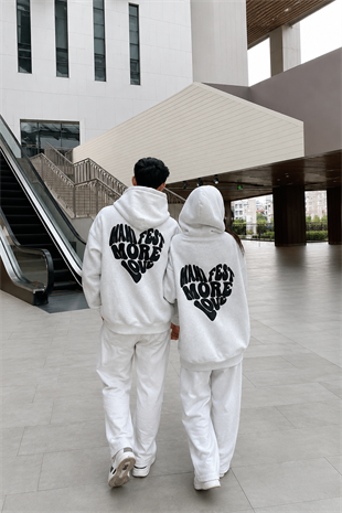 Grey Sırt Manifest More Love Sweatshirt